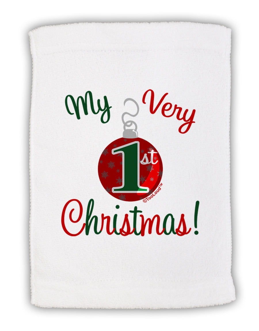 My Very 1st Christmas Micro Terry Sport Towel 11 x 18 inches-Sport Towel-TooLoud-White-Davson Sales