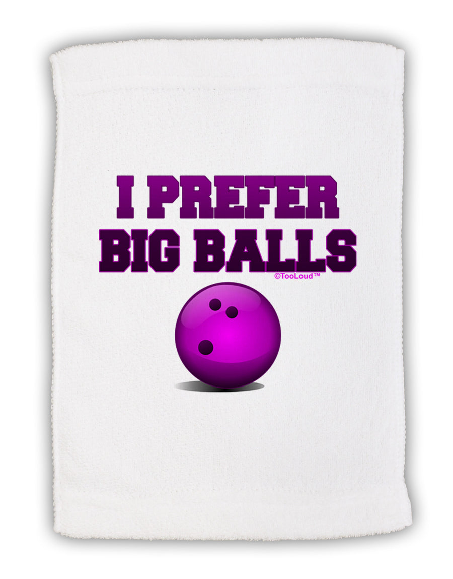I Prefer Big Balls - Bowling Micro Terry Sport Towel 15 X 22 inches-Sport Towel-TooLoud-White-Davson Sales