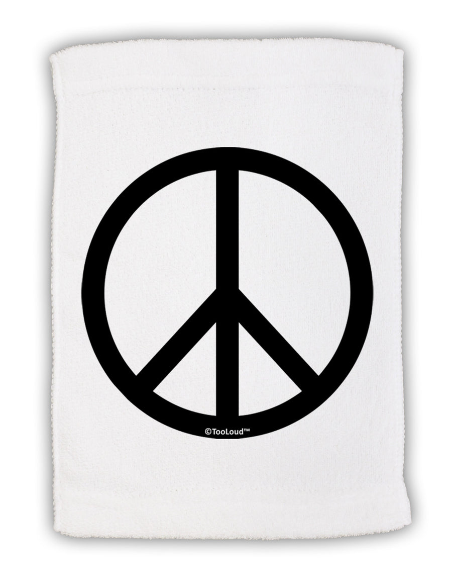 Peace Sign Symbol Micro Terry Sport Towel 15 X 22 inches-Sport Towel-TooLoud-White-Davson Sales