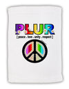 PLUR Rainbow Micro Terry Sport Towel 11 x 18 inches-TooLoud-White-Davson Sales