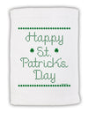 Happy St Patricks Day Clovers Micro Terry Sport Towel 11 x 18 inches-TooLoud-White-Davson Sales