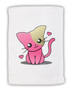 Kawaii Kitty Micro Terry Sport Towel 11 x 18 inches-TooLoud-White-Davson Sales