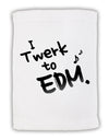 Twerk To EDM BnW Micro Terry Sport Towel 11 x 18 inches-TooLoud-White-Davson Sales