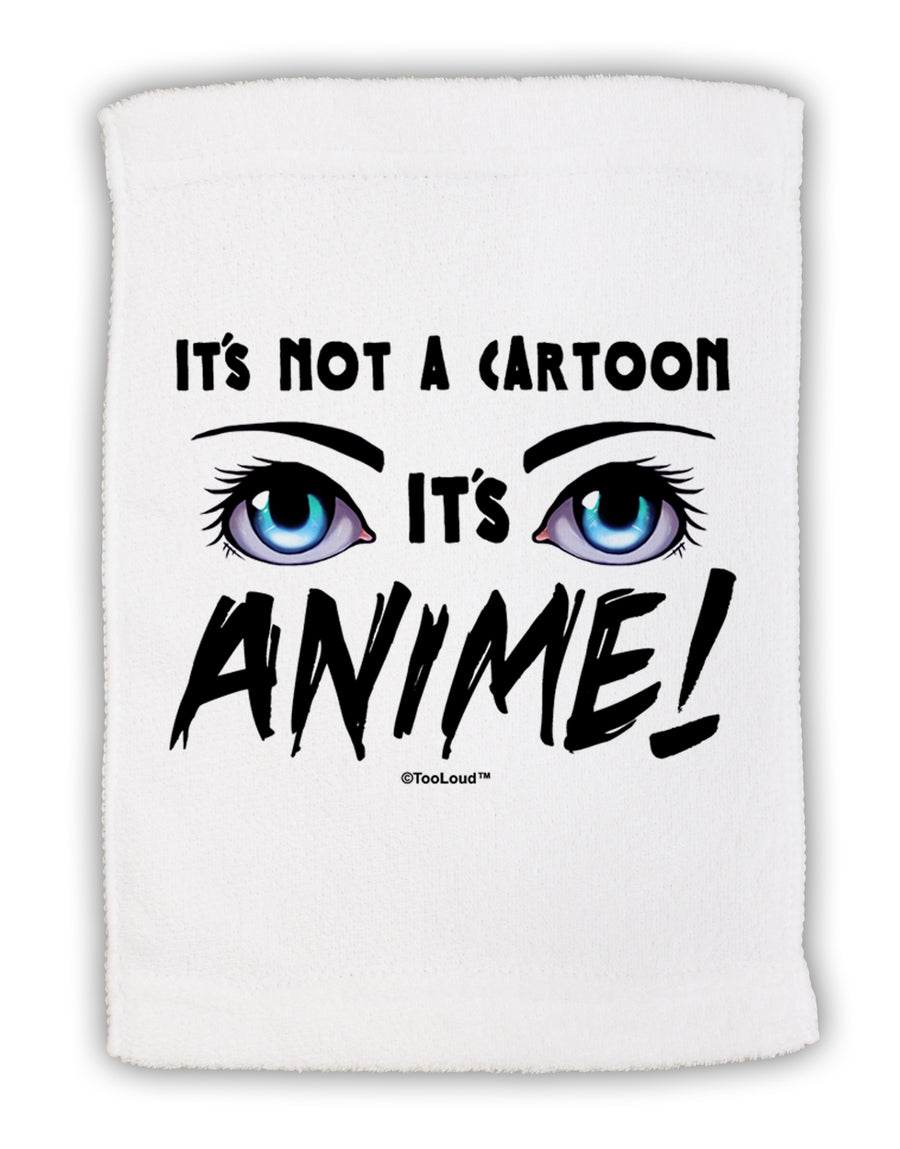 Not A Cartoon Eyes Blue Micro Terry Sport Towel 15 X 22 inches by TooLoud-Sport Towel-TooLoud-White-Davson Sales