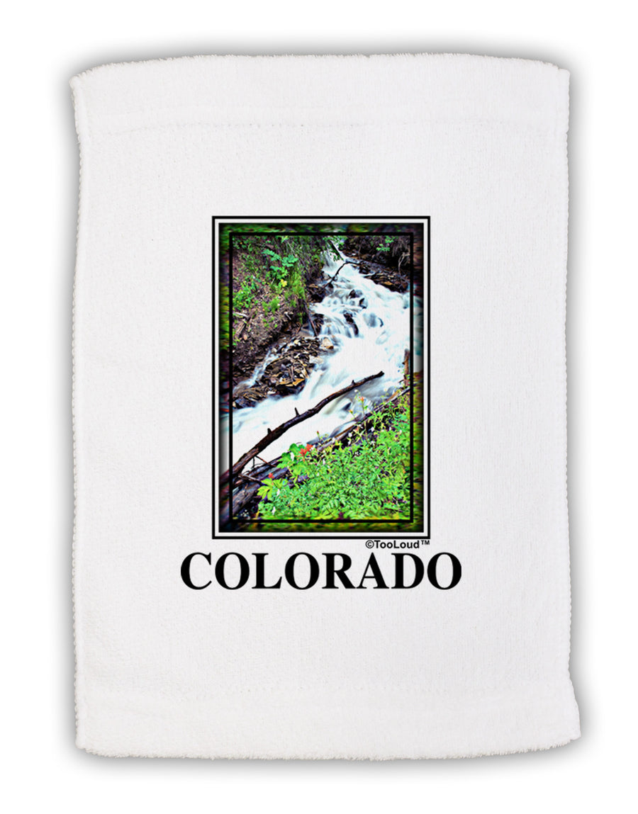 Colorado White River Text Micro Terry Sport Towel 11 x 18 inches-TooLoud-White-Davson Sales