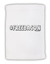 Hashtag Free Bacon Decorative Micro Terry Sport Towel 11 x 18 inches-TooLoud-White-Davson Sales