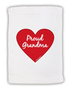 Proud Grandma Heart Micro Terry Sport Towel 15 X 22 inches by TooLoud-Sport Towel-TooLoud-White-Davson Sales