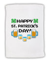 Pixel Happy St Patricks Day Micro Terry Sport Towel 11 x 18 inches-TooLoud-White-Davson Sales