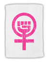 Pink Distressed Feminism Symbol Micro Terry Sport Towel 15 X 22 inches-Sport Towel-TooLoud-White-Davson Sales