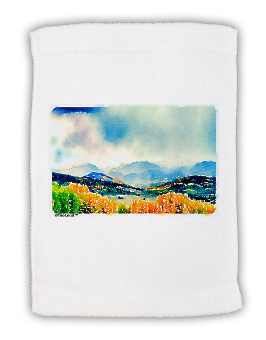 Colorado Mountain Scene Micro Terry Sport Towel 11 x 18 inches-TooLoud-White-Davson Sales