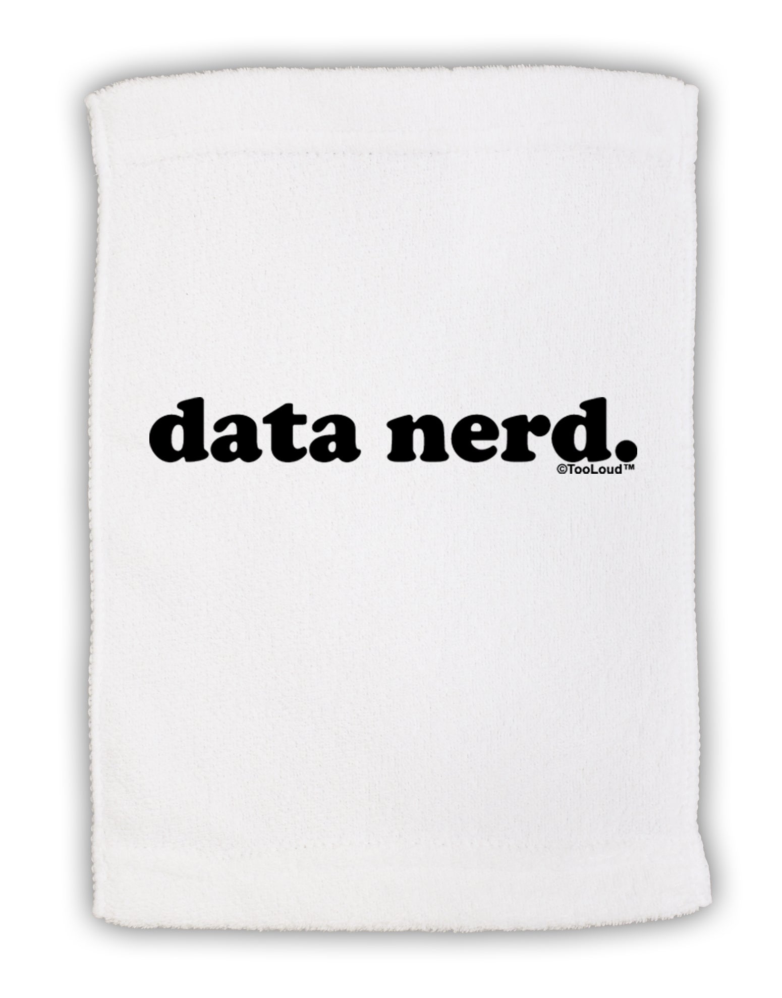 Data Nerd Simple Text Micro Terry Sport Towel 15 X 22 inches by TooLoud-Sport Towel-TooLoud-White-Davson Sales