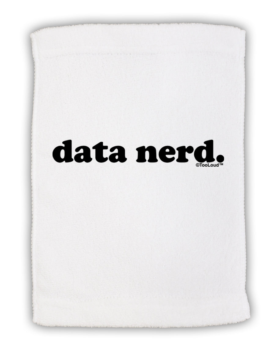 Data Nerd Simple Text Micro Terry Sport Towel 15 X 22 inches by TooLoud-Sport Towel-TooLoud-White-Davson Sales