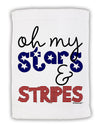 Oh My Stars and Stripes - Patriotic Design Micro Terry Sport Towel 15 X 22 inches-Sport Towel-TooLoud-White-Davson Sales