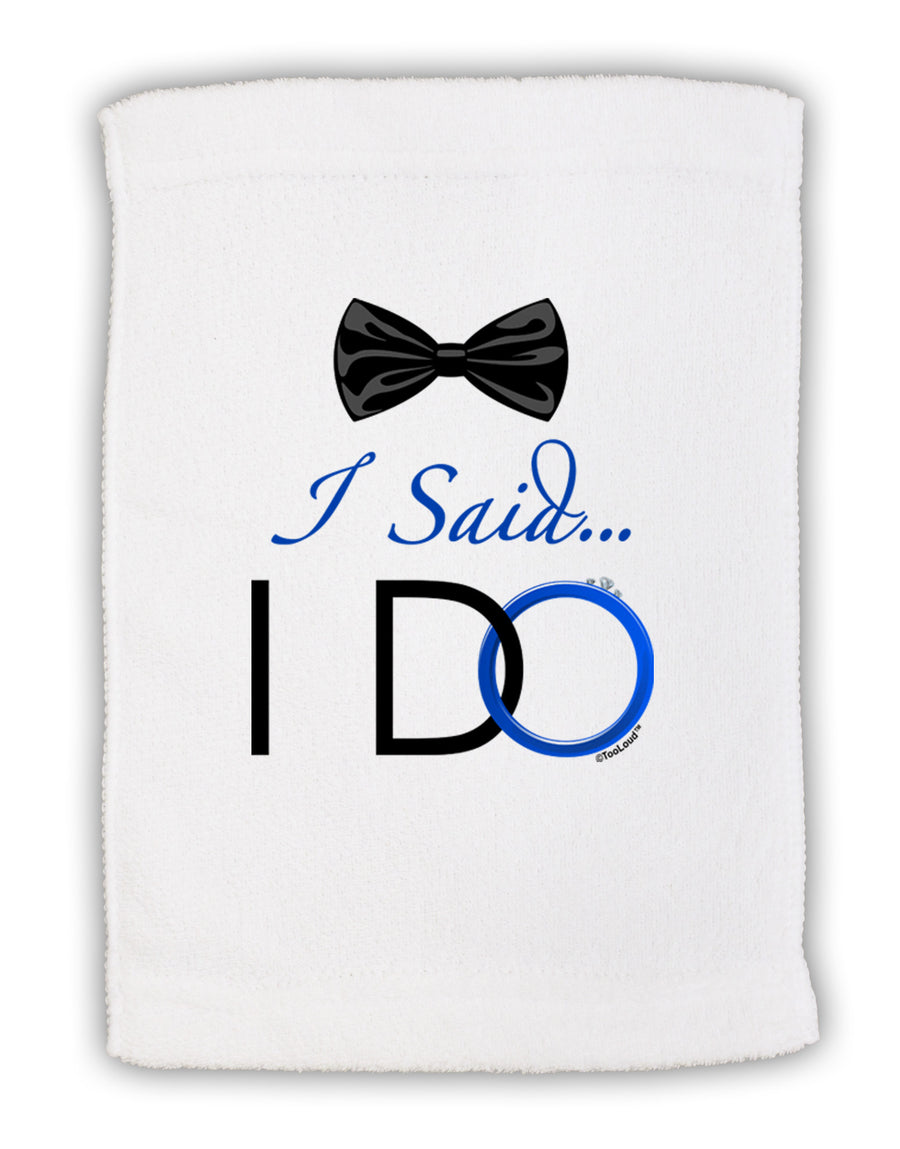 I Said I Do - Groom Micro Terry Sport Towel 11 x 18 inches-TooLoud-White-Davson Sales