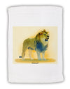 Lion Watercolor 1 Micro Terry Sport Towel 11 x 18 inches-TooLoud-White-Davson Sales