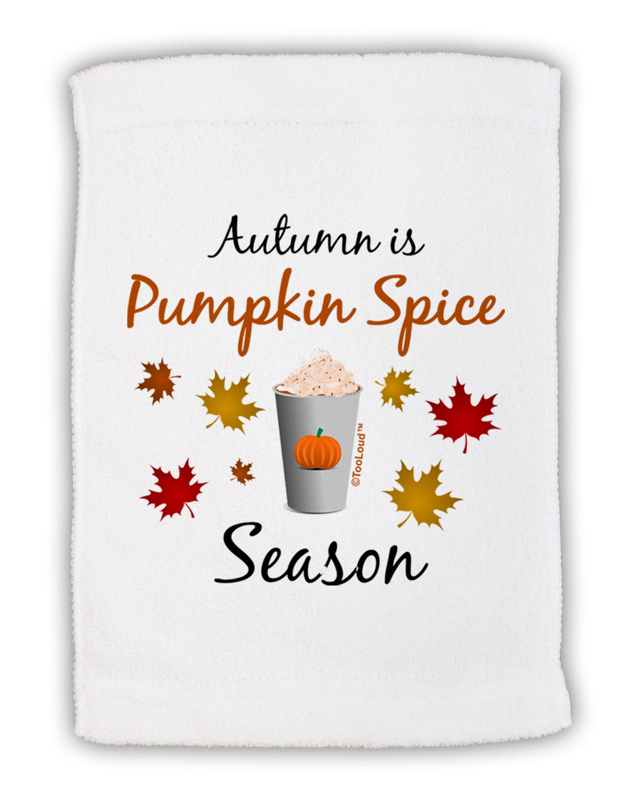 Pumpkin Spice Season Micro Terry Sport Towel 11 x 18 inches-Sport Towel-TooLoud-White-Davson Sales