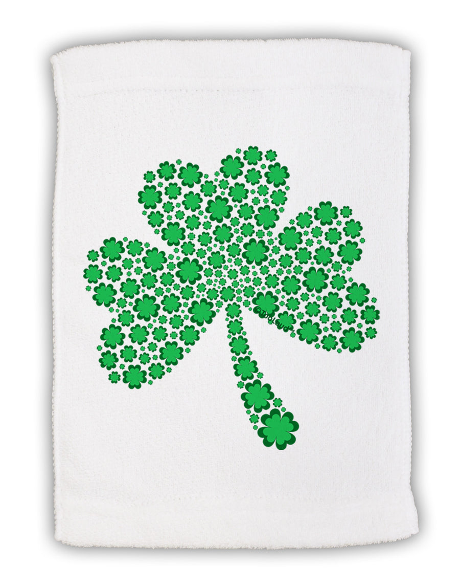 St. Patrick's Day Shamrock Design - Shamrocks Micro Terry Sport Towel 11 x 18 Inch by TooLoud-Sport Towel-TooLoud-White-Davson Sales