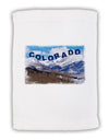 Pikes Peak Text Micro Terry Sport Towel 11 x 18 inches-TooLoud-White-Davson Sales