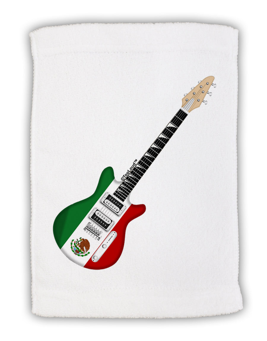 Mexican Flag Guitar Design Micro Terry Sport Towel 11 x 18 Inch by TooLoud-Sport Towel-TooLoud-White-Davson Sales