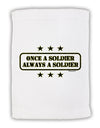 Always A Soldier Micro Terry Sport Towel 11 x 18 inches-TooLoud-White-Davson Sales