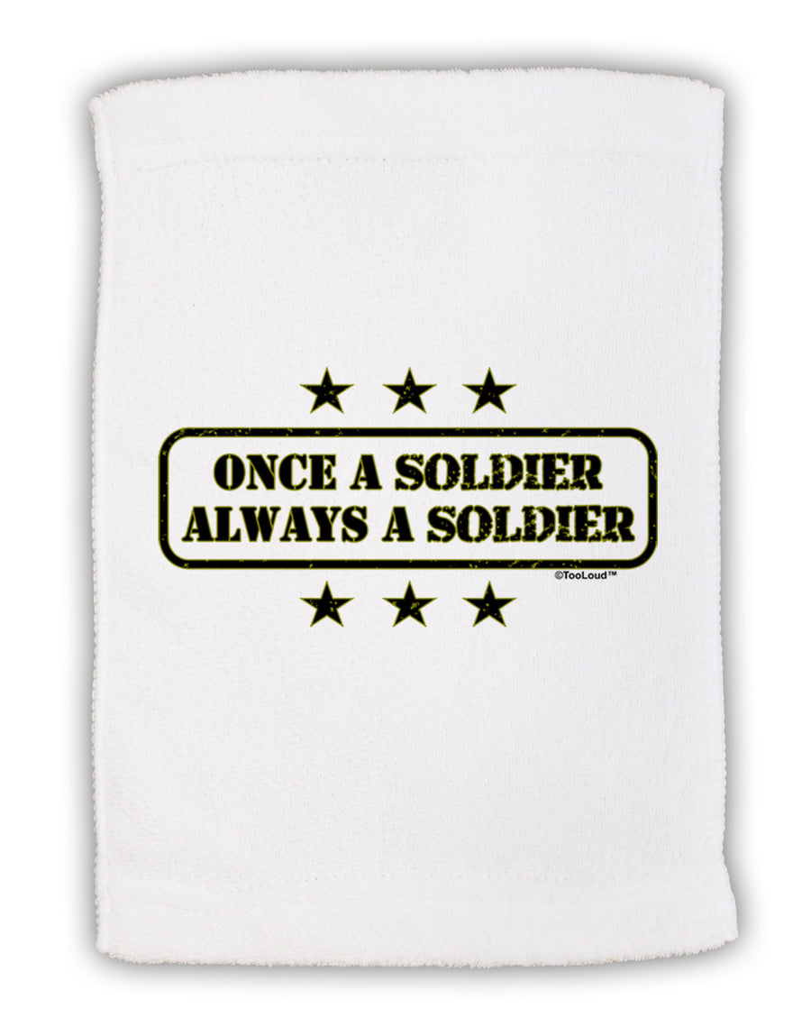 Always A Soldier Micro Terry Sport Towel 11 x 18 inches-TooLoud-White-Davson Sales