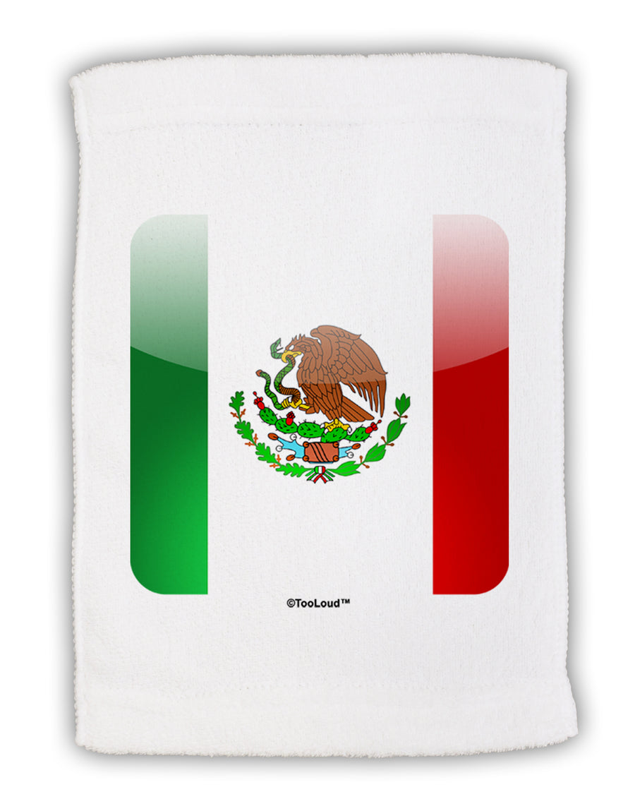 Mexican Flag App Icon Micro Terry Sport Towel 11 x 18 Inch by TooLoud-Sport Towel-TooLoud-White-Davson Sales