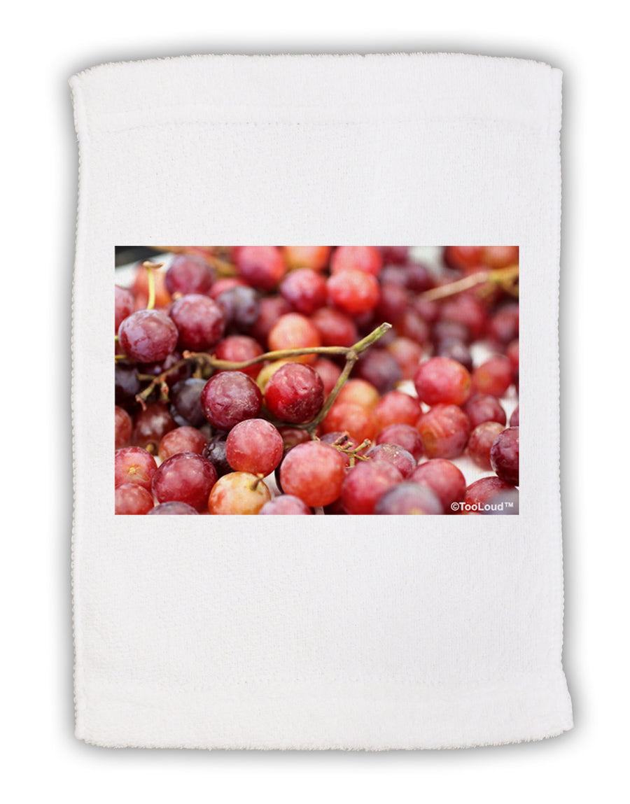 Buy Local - Grapes Micro Terry Sport Towel 11 x 18 inches-TooLoud-White-Davson Sales