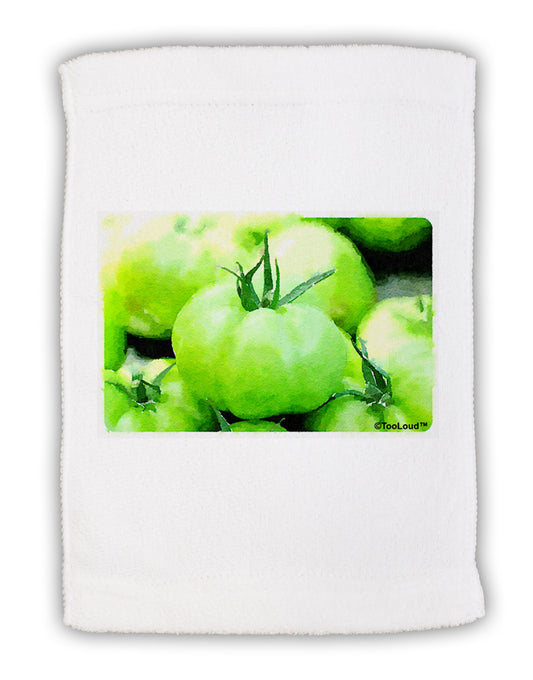 Watercolor Green Tomatoes Micro Terry Sport Towel 11 x 18 inches-TooLoud-White-Davson Sales