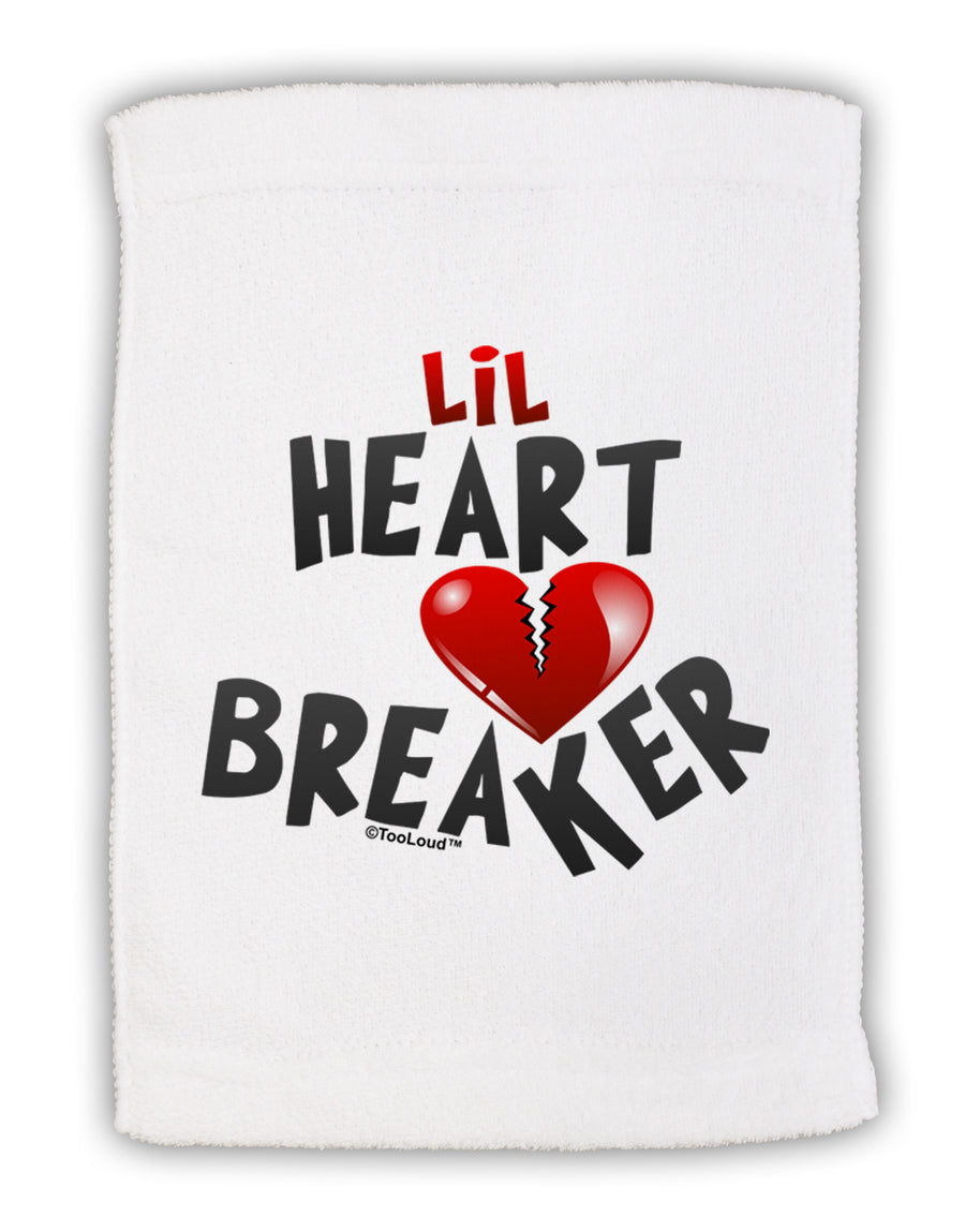 Lil Heart Breaker Micro Terry Sport Towel 11 x 18 inches-TooLoud-White-Davson Sales