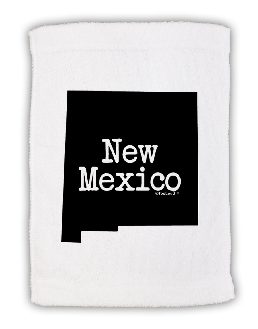 New Mexico - United States Shape Micro Terry Sport Towel 11 x 18 Inch by TooLoud-Sport Towel-TooLoud-White-Davson Sales