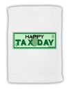 Happy Tax Day Micro Terry Sport Towel 15 X 22 inches by TooLoud-Sport Towel-TooLoud-White-Davson Sales