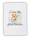 I Love My Golden Retriever Micro Terry Sport Towel 11 x 18 inches-Sport Towel-TooLoud-White-Davson Sales