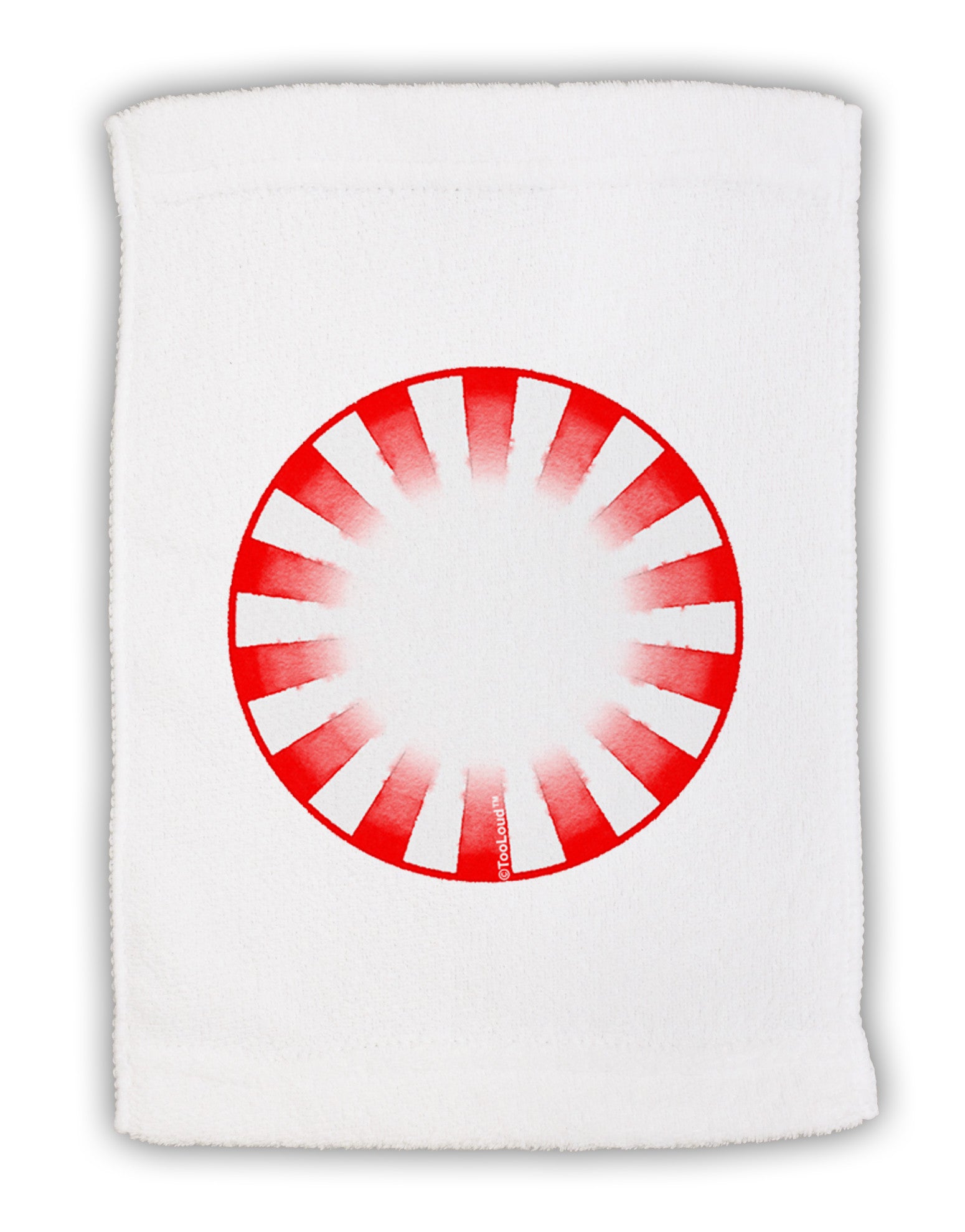 Watercolor Peppermint Micro Terry Sport Towel 11 x 18 inches-TooLoud-White-Davson Sales