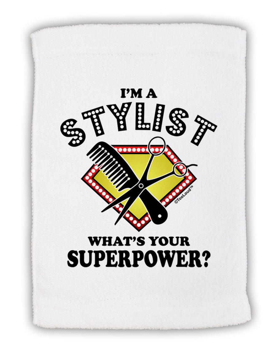 Stylist - Superpower Micro Terry Sport Towel 11 x 18 inches-TooLoud-White-Davson Sales