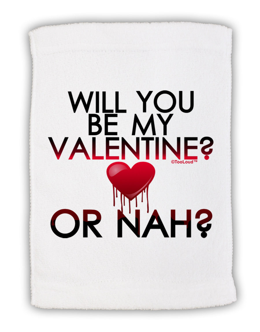 My Valentine or Nah Micro Terry Sport Towel 15 X 22 inches-Sport Towel-TooLoud-White-Davson Sales