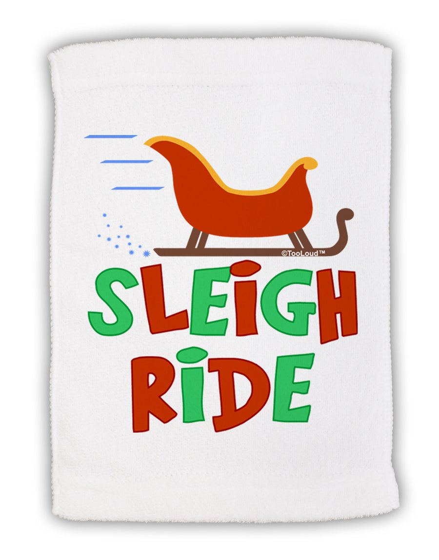 Sleigh Ride Color Micro Terry Sport Towel 11 x 18 inches-TooLoud-White-Davson Sales