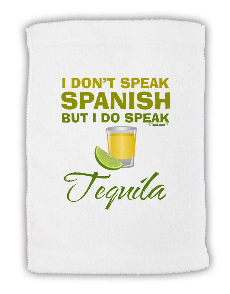 I Do Speak Tequila Micro Terry Sport Towel 11 x 18 inches-TooLoud-White-Davson Sales