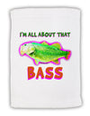 All About That Bass Fish Watercolor Micro Terry Sport Towel 11 x 18 inches-Sport Towel-TooLoud-White-Davson Sales