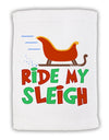 Ride My Sleigh Color Micro Terry Sport Towel 11 x 18 inches-TooLoud-White-Davson Sales