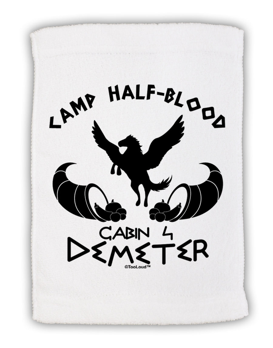 Cabin 4 Demeter Camp Half Blood Micro Terry Sport Towel 11 x 18 inches-TooLoud-White-Davson Sales