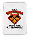 Fire Fighter - Superpower Micro Terry Sport Towel 11 x 18 inches-TooLoud-White-Davson Sales