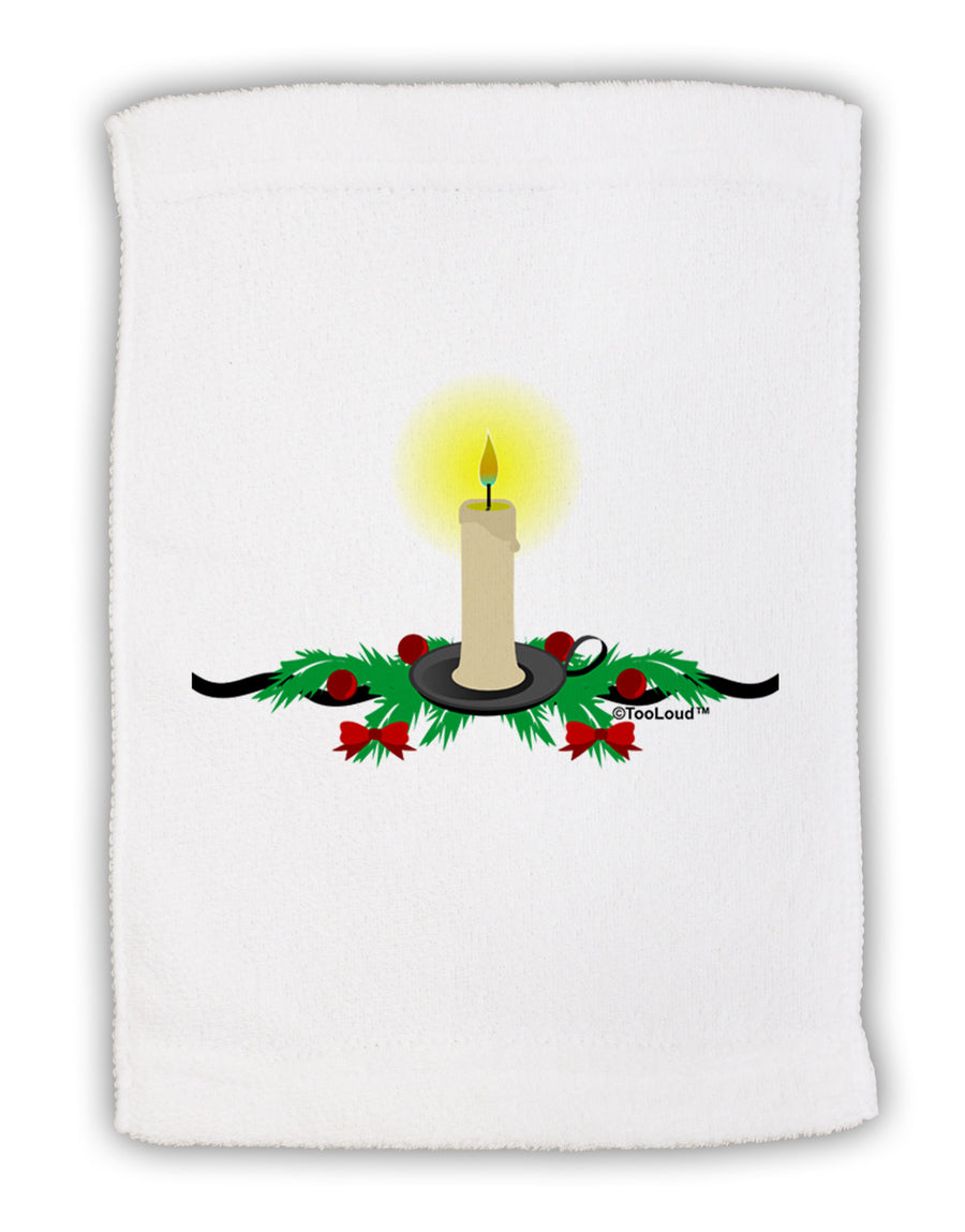 Chirstmas Candle Micro Terry Sport Towel 11 x 18 inches-Sport Towel-TooLoud-White-Davson Sales