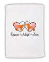 Rescue Adopt Love Micro Terry Sport Towel 11 x 18 inches-TooLoud-White-Davson Sales