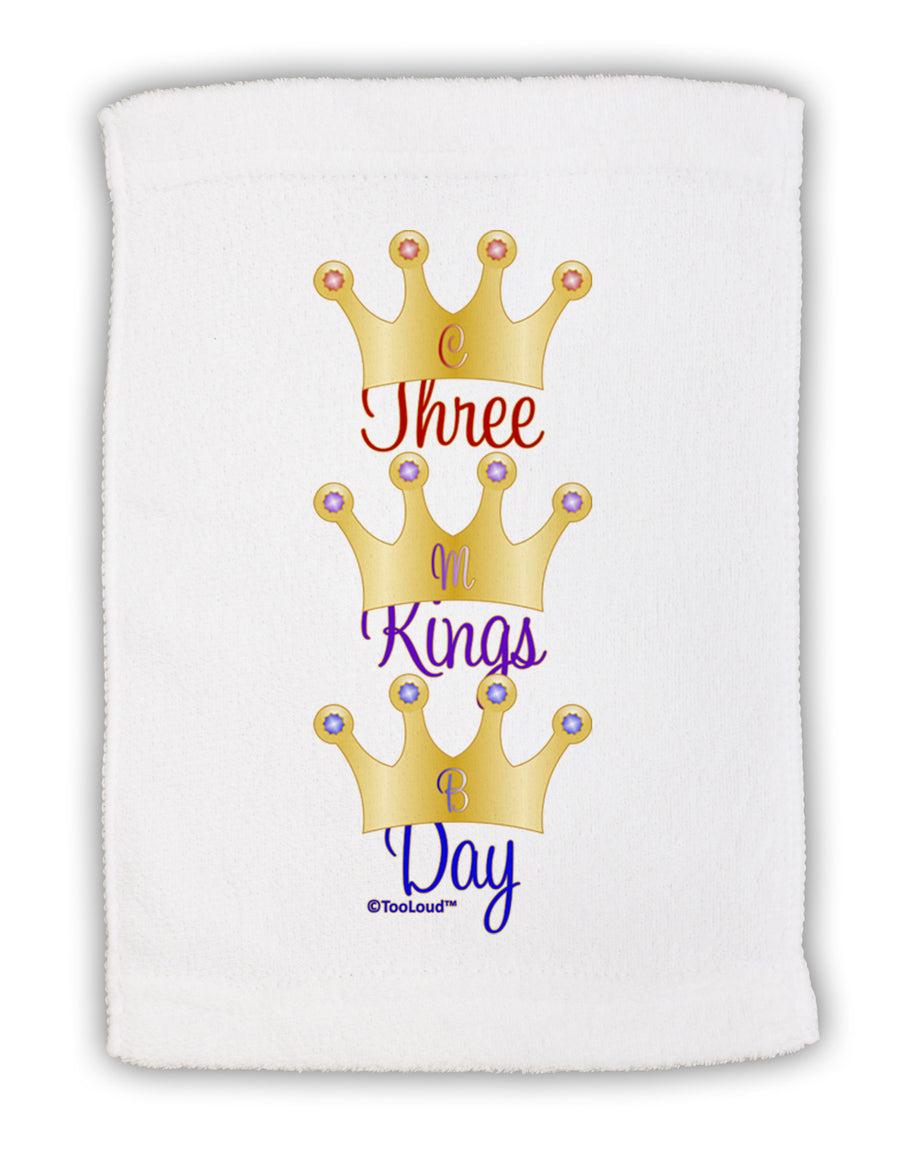 Three Kings Day - C M B Crowns Micro Terry Sport Towel 11 x 18 Inch by TooLoud-Sport Towel-TooLoud-White-Davson Sales