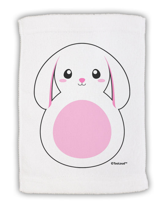 TooLoud Cute Bunny with Floppy Ears - Pink Micro Terry Sport Towel 11 x 18 Inch-Sport Towel-TooLoud-White-Davson Sales