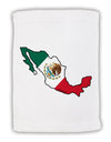 Mexico Outline - Mexican Flag Micro Terry Sport Towel 11 x 18 Inch by TooLoud-Sport Towel-TooLoud-White-Davson Sales