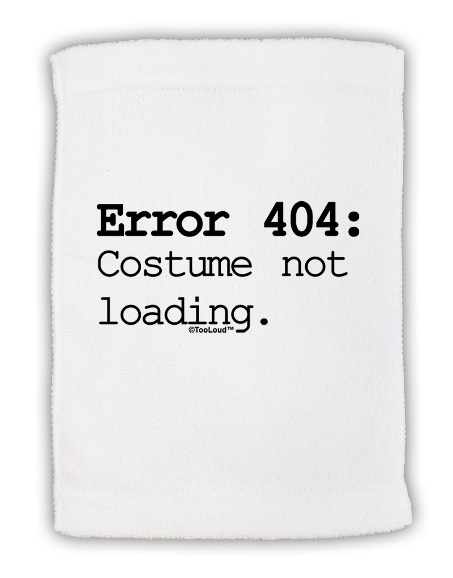 Error 404 Costume Micro Terry Sport Towel 11 x 18 inches-TooLoud-White-Davson Sales