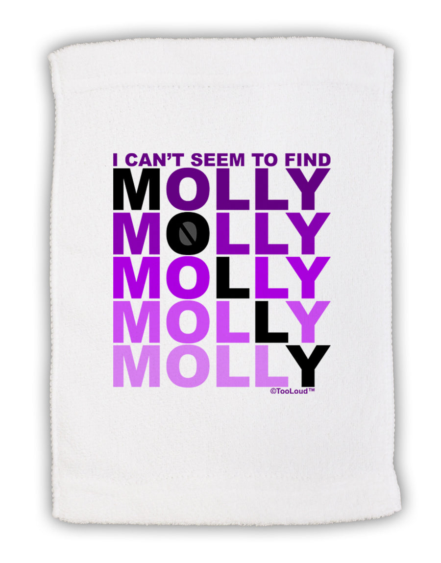 Find Molly Purple Micro Terry Sport Towel 11 x 18 inches-TooLoud-White-Davson Sales