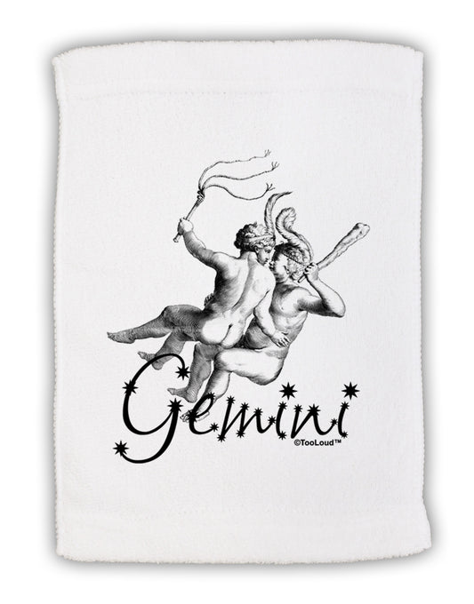 Gemini Illustration Micro Terry Sport Towel 11 x 18 inches-TooLoud-White-Davson Sales