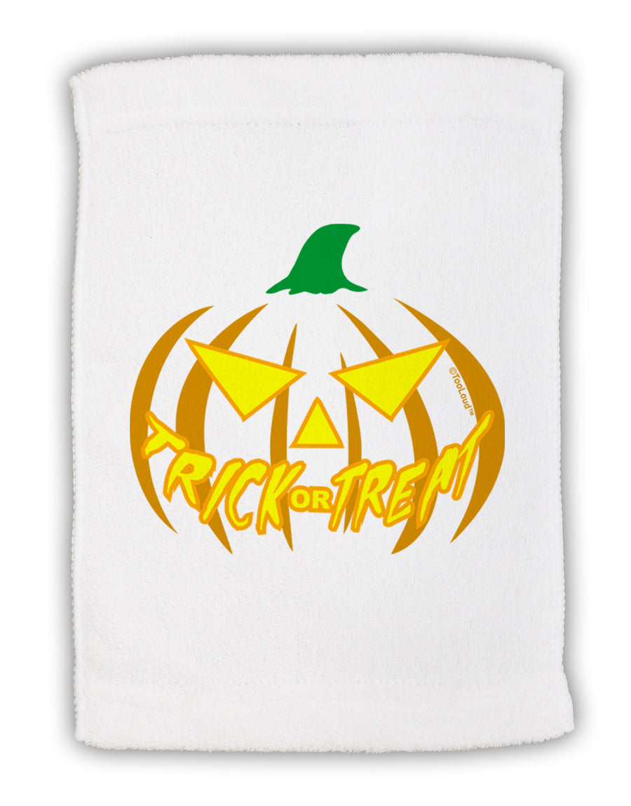 Trick or Treat Jack Yellow Micro Terry Sport Towel 11 x 18 inches-TooLoud-White-Davson Sales